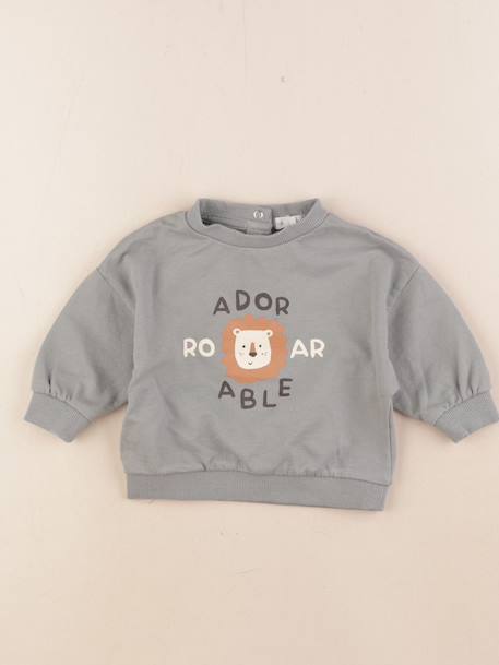 Sweat - 6 mois Vert 1 - vertbaudet enfant 