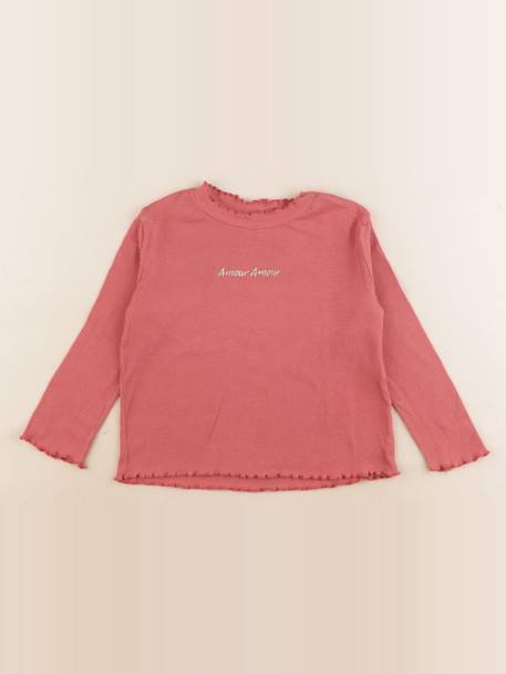 Tee-shirt - 3 ans Rose, or 1 - vertbaudet enfant 