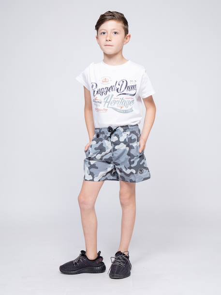 Short de bain gustavo garçon Green+Grey 8 - vertbaudet enfant 
