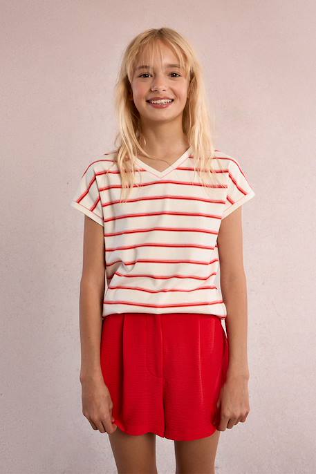 T-shirt à rayures Offwhite 5 - vertbaudet enfant 