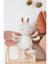 Peluche small louli en veloudoux® Rose, écru 2 - vertbaudet enfant 