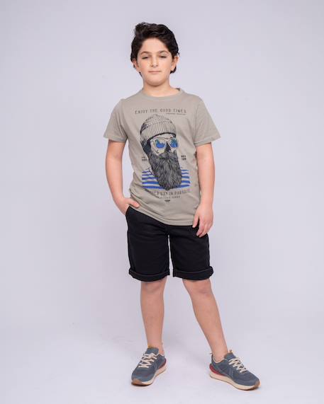 Bermuda chino bavolta garçon Beige+Black+Blue+Brown+Red 8 - vertbaudet enfant 