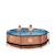 Piscine ronde ø300cm avec pompe filtrante pour jardin Marron+Vert 4 - vertbaudet enfant 