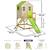Maisonnette enfant extérieur en bois tinni avec plateforme et toboggan Brown 4 - vertbaudet enfant 