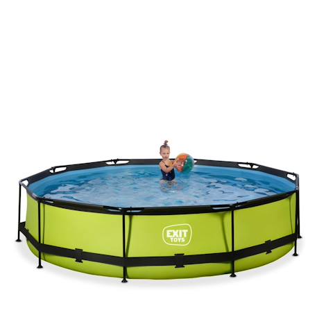 Piscine wood ø360x76cm avec pompe filtrante Vert 4 - vertbaudet enfant 