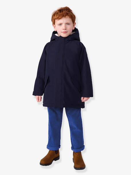 Parka enfant mi-longue marine 1 - vertbaudet enfant 