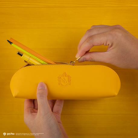 Trousse en similicuir poufsouffle - harry potter Yellow 2 - vertbaudet enfant 