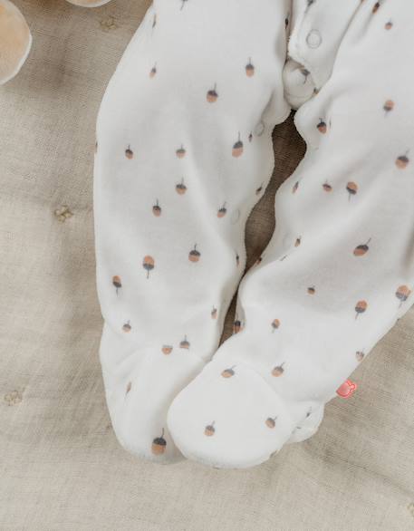 Lot de 2 dors-bien en velours brodé lapin White 6 - vertbaudet enfant 