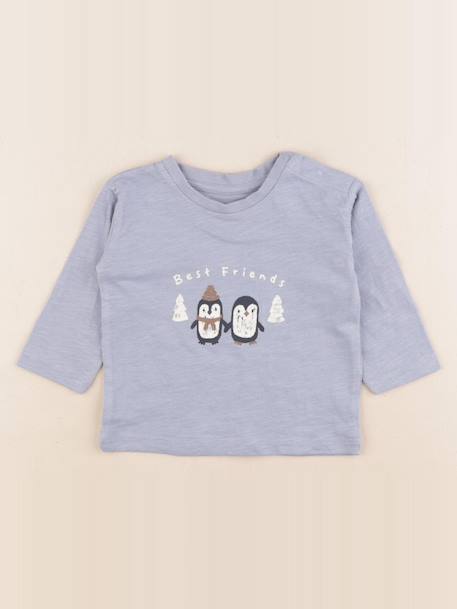 Tee-shirt - 6 mois Bleu 1 - vertbaudet enfant 