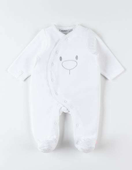 Pyjama dors-bien en velours White 1 - vertbaudet enfant 