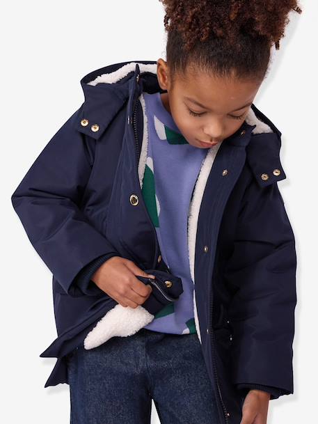 Parka mi-longue marine 2 - vertbaudet enfant 