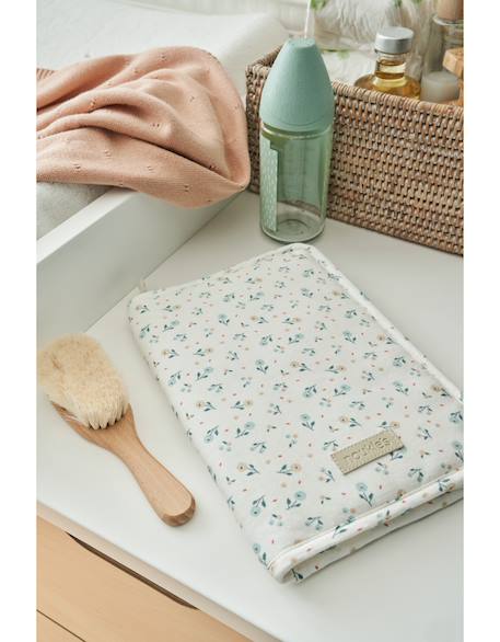 Protège carnet de santé jersey Blanc, bleu, rose 2 - vertbaudet enfant 
