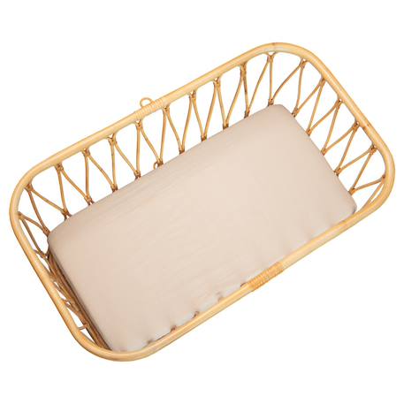 Drap housse berceau en gaze de coton à carreaux Beige+Blanc+Bleu ciel+Rose 1 - vertbaudet enfant 