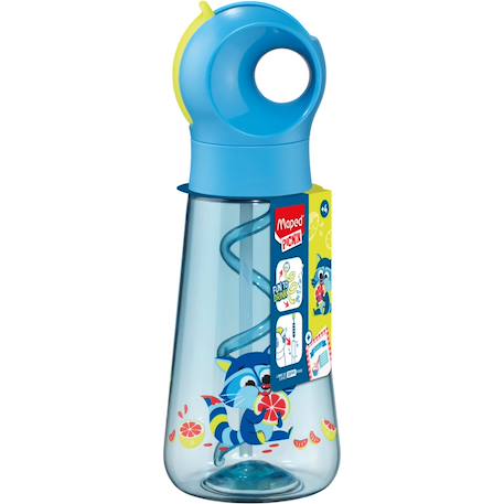 Gourde étanche avec paille Blue 1 - vertbaudet enfant 