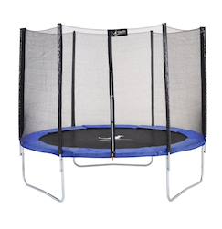 -Trampoline rond bleu ø 250cm avec filet de protection