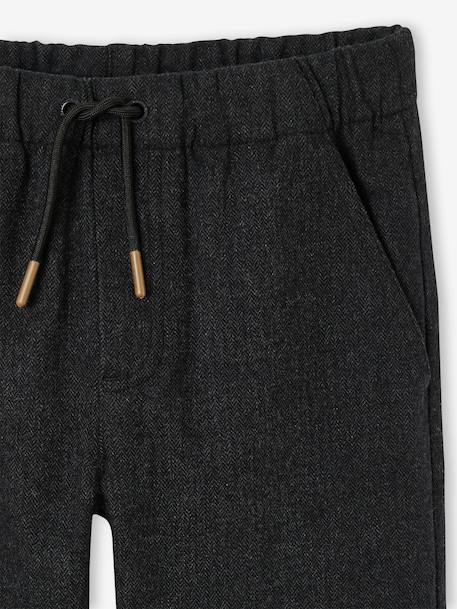 Pantalon droit garçon anthracite 3 - vertbaudet enfant 