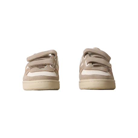 Baskets basses à scratch Blanc cassé or 5 - vertbaudet enfant 