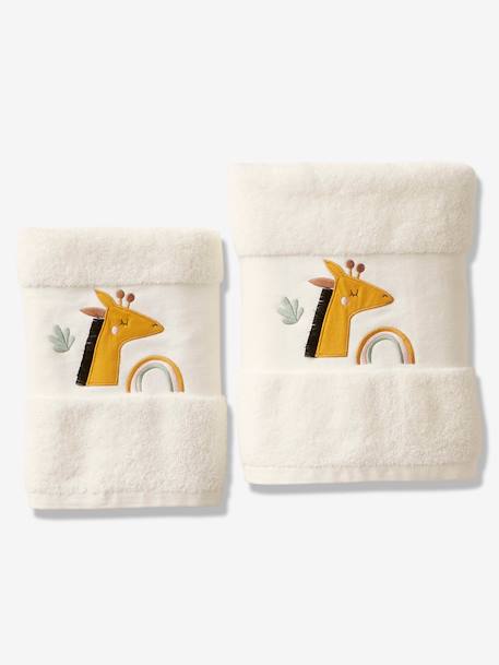 Serviette de bain Girafe Oeko-Tex® ivoire 1 - vertbaudet enfant 