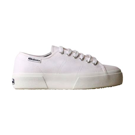 Baskets basses à lacets Blanc 1 - vertbaudet enfant 