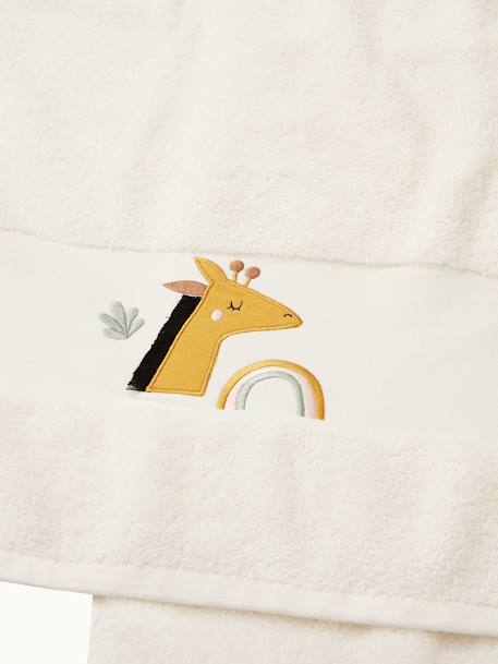 Serviette de bain Girafe Oeko-Tex® ivoire 3 - vertbaudet enfant 