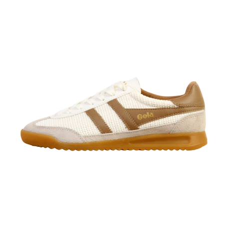 Baskets basses à lacets Blanc cassé caramel clair 2 - vertbaudet enfant 