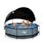 Piscine ø300x76cm avec voile d'ombrage et pompe filtrante Gris 6 - vertbaudet enfant 