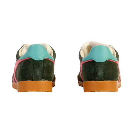 Baskets basses à lacets Bleu ciel  blanc cassé corail+Caramel blanc cassé rouge+Kaki sombre bubblegum sea mist 16 - vertbaudet enfant 
