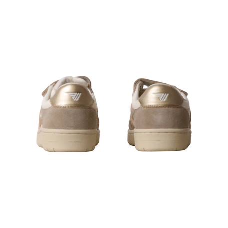 Baskets basses à scratch Blanc cassé or 4 - vertbaudet enfant 