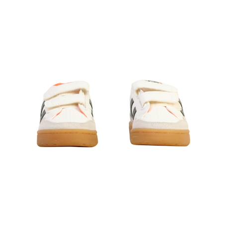 Baskets basses à scratch Blanc cerise+Blanc khaki orange+Blanc moonlight burgundy 11 - vertbaudet enfant 