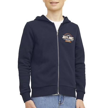 Garçon-Sweat zippe à capuche garçon jjelogo