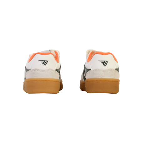 Baskets basses à scratch Blanc cerise+Blanc khaki orange+Blanc moonlight burgundy 10 - vertbaudet enfant 