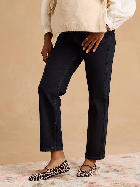 Jean mom ankle de grossesse denim noir+stone 2 - vertbaudet enfant 