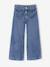 Jean large fille bleu moyen+denim brut 1 - vertbaudet enfant 