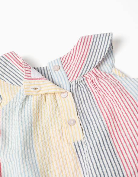 Robe sans manches en coton à rayures you&me Rouge 3 - vertbaudet enfant 