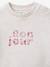 Sweat bébé Bonjour rose 3 - vertbaudet enfant 