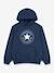 Sweat à capuche marine 1 - vertbaudet enfant 