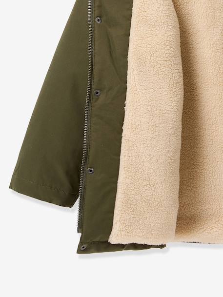 Parka sherpa kaki 3 - vertbaudet enfant 