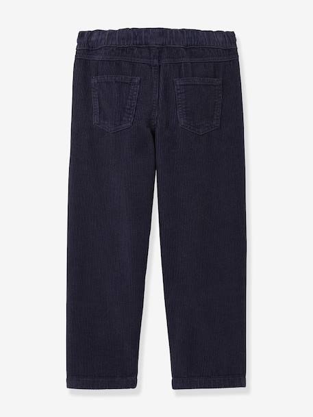 Pantalon velours Relax marine 3 - vertbaudet enfant 