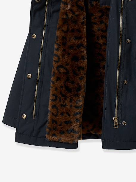 Parka léopard marine 3 - vertbaudet enfant 