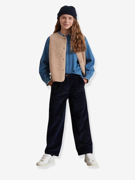 Pantalon large rouge 2 - vertbaudet enfant 