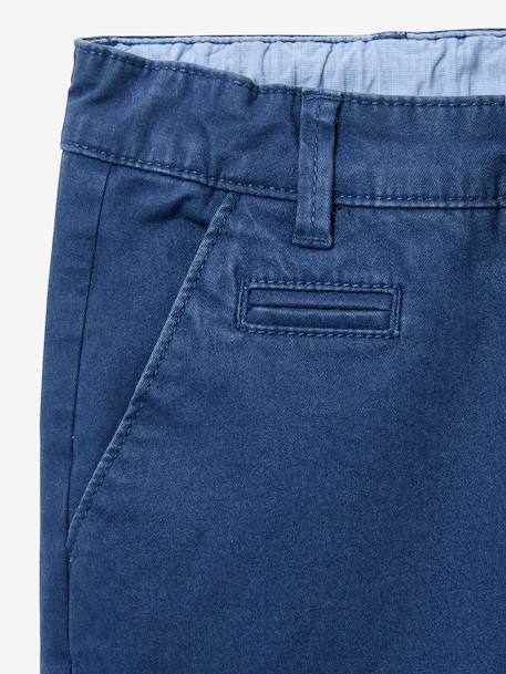 Pantalon chino bleu grisé 3 - vertbaudet enfant 
