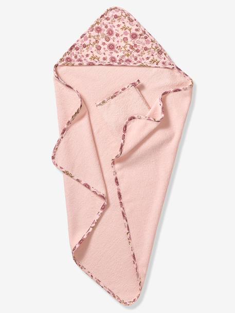 Cape de bain et gant LATIKA rose imprimé 6 - vertbaudet enfant 