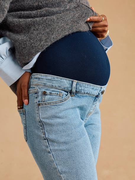 Jean mom ankle de grossesse denim noir+stone 9 - vertbaudet enfant 