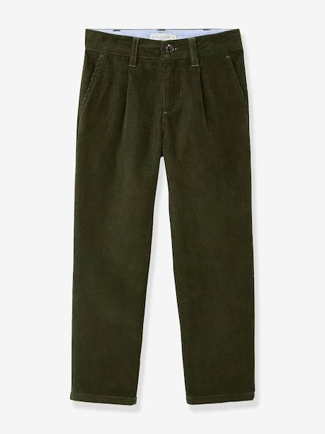 Garçon-Pantalon-Chino velours