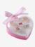 Coffret de 5 bagues fille rose+rose pâle 2 - vertbaudet enfant 