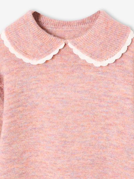 Pull fille col romantique blush 3 - vertbaudet enfant 