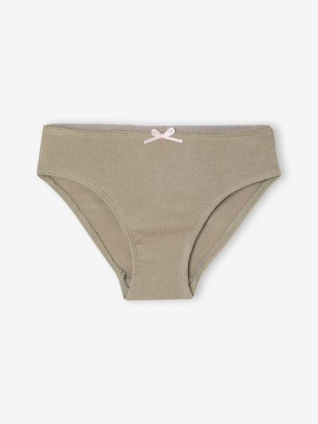 Lot de 5 culottes fille beige 4 - vertbaudet enfant 