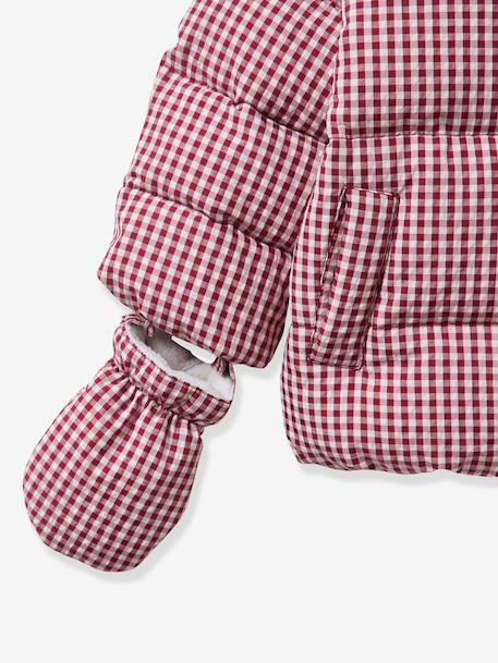 Doudoune vichy rouge 3 - vertbaudet enfant 