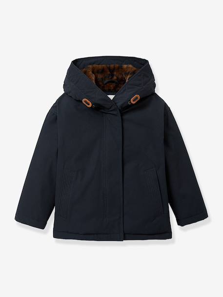 Fille-Parka léopard