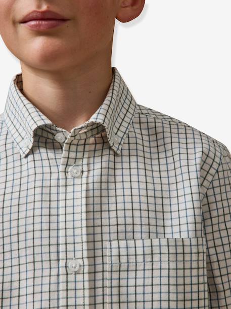 Chemise tattersall bleu 4 - vertbaudet enfant 